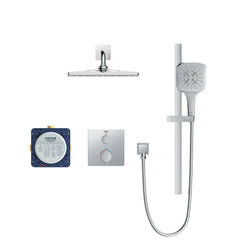 [1030690000] Rainshower GrohTherm 2-Handle Thermostatic Dual Function Shower Kit  - GROHE StarLight Chrome
