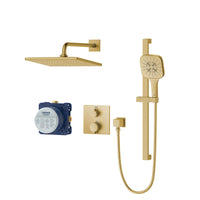 [103069GN00] Rainshower GrohTherm - Ensemble de douche thermostatique à 2 poignées à fonction double - Chrome StarLight GROHE