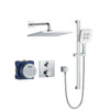 [1030690000] Rainshower GrohTherm 2-Handle Thermostatic Dual Function Shower Kit  - GROHE StarLight Chrome