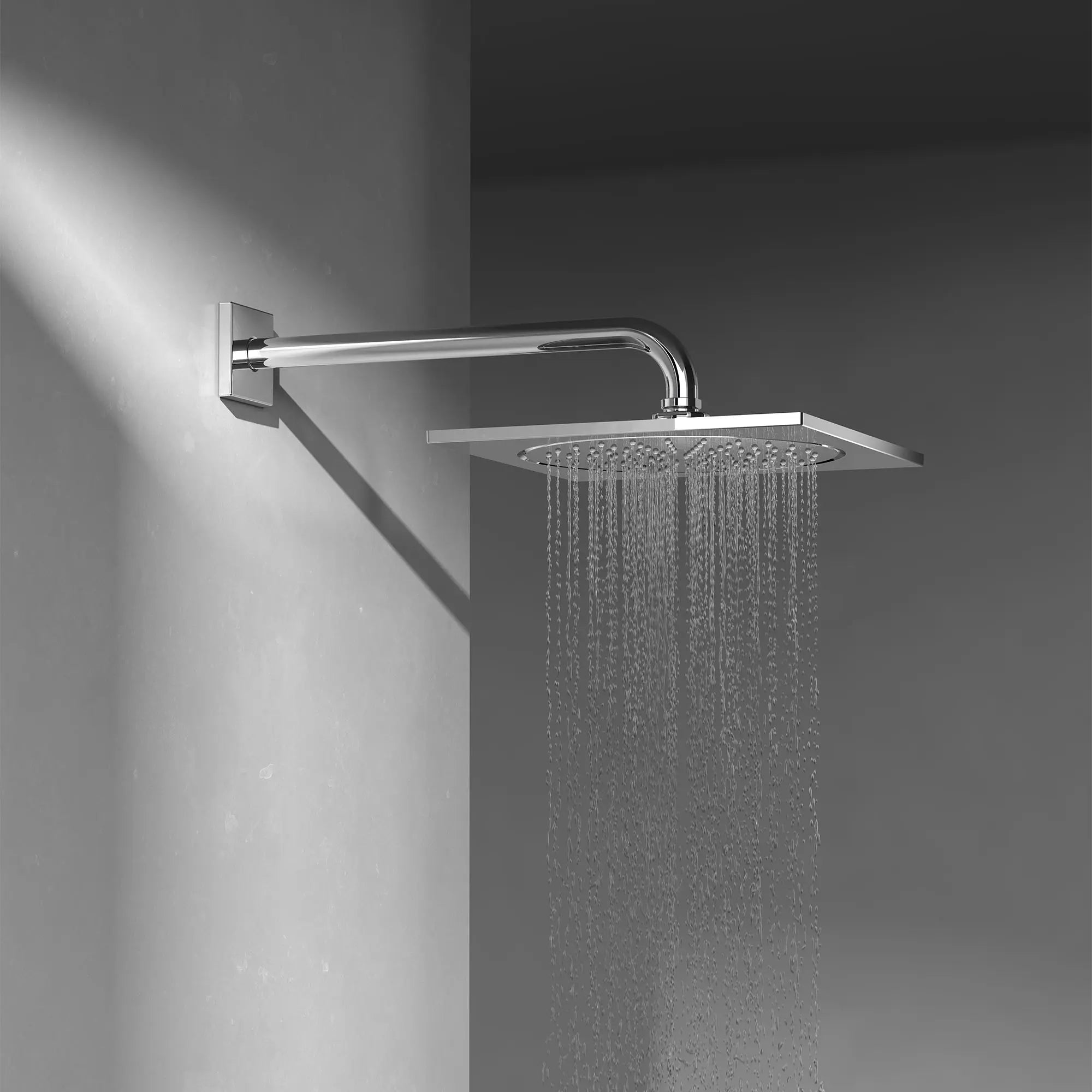 Pomme de douche de 10 po, 1 jet, 9,5 L/min (2,5 gpm) // CHROME STARLIGHT GROHE // 244259_RAINSHOWER_EnvironmentCloseUp_26872000_0001_APRIL2024_CDNwebp.webp