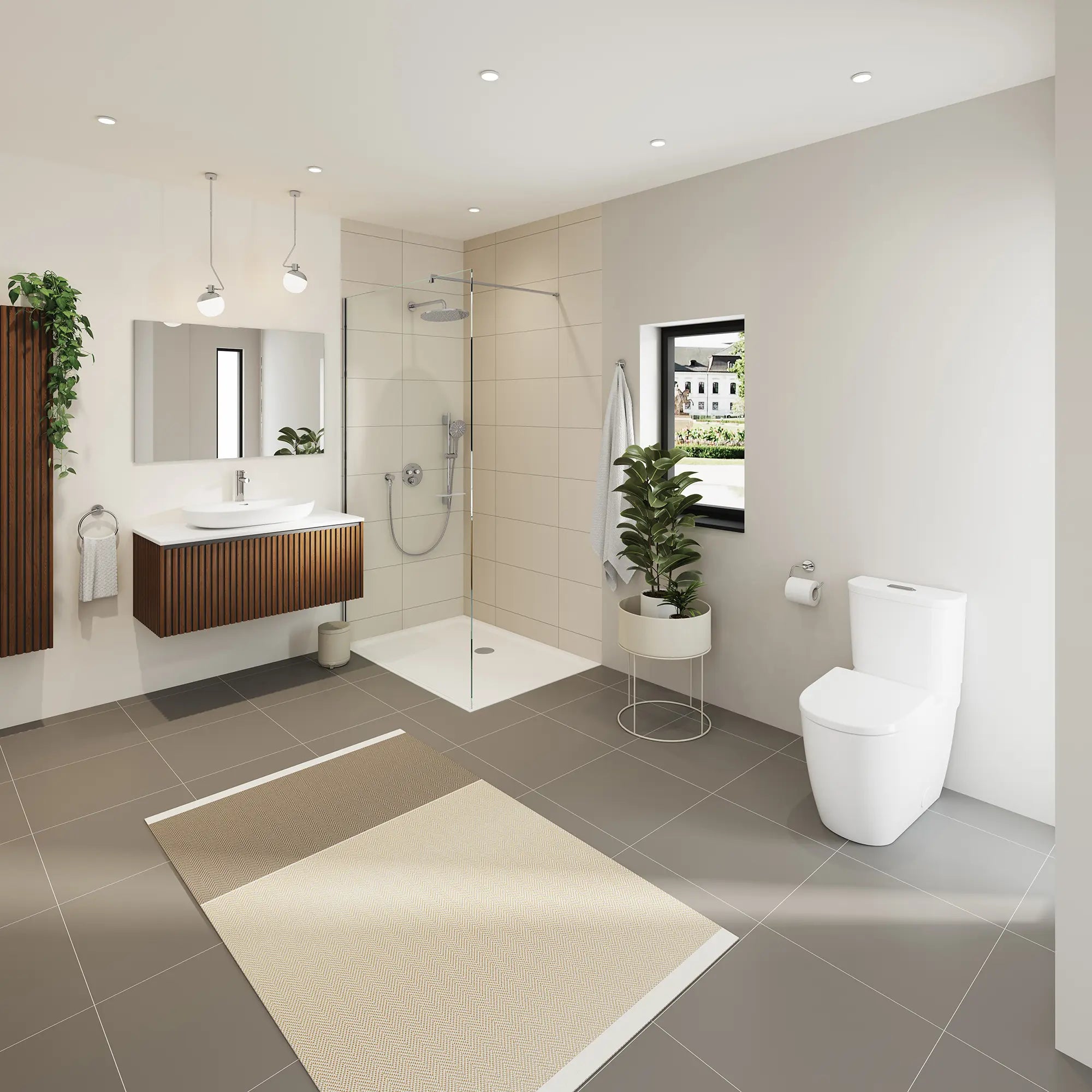 Rainshower SmartControl - Ensemble de douche thermostatique à fonction double // CHROME STARLIGHT GROHE // 246284_EnvironmentFull_1030700000_0001_May2024_CDNwebp.webp