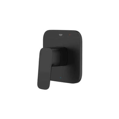 Garniture de robinet à pression équilibrée Cubeo avec cartouche - Noir mat