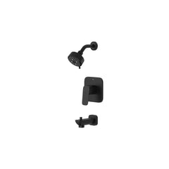 [1053802430] Cubeo Pressure Balance Valve Tub/Shower Trim Kit - Matte Black