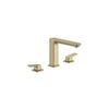 [101923EN00] Cubeo 3-Hole 2-Handle Deck Mount Tub Filler - Brushed Nickel InfinityFinish