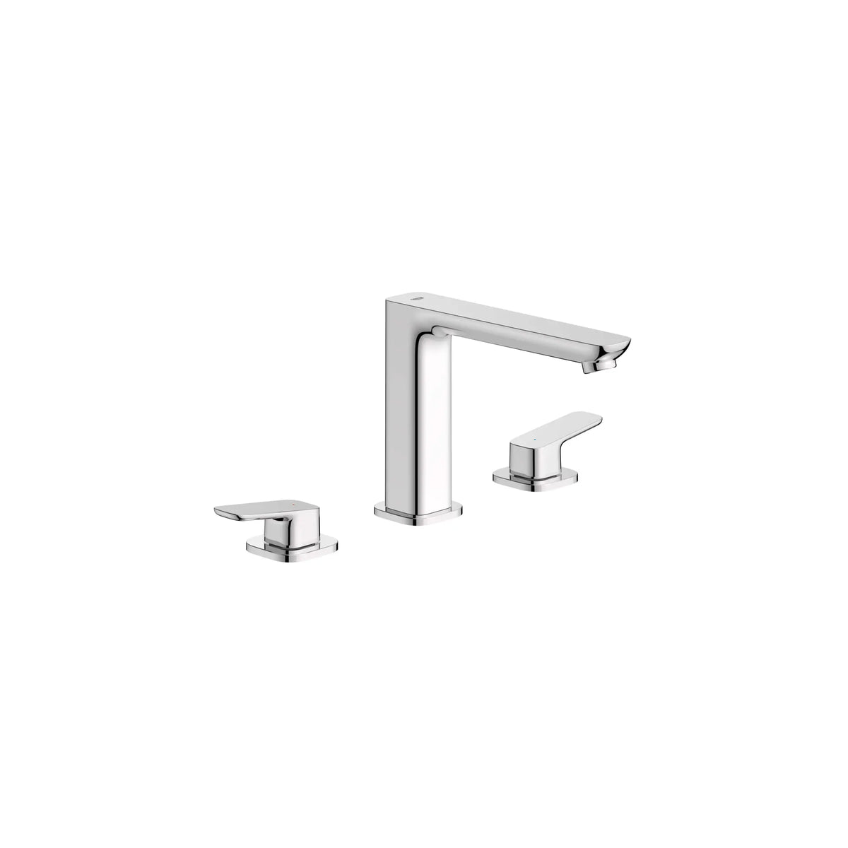 Robinet de remplissage de baignoire monté sur plan à 3 orifices et 2 manettes Cubeo // CHROME STARLIGHT GROHE // 249529_Cubeo_SiloRight_1019230000_0001_AUGUST2024_0_CDNwebp_7b1d526c-cd17-461a-9d34-378d9af19b11.webp