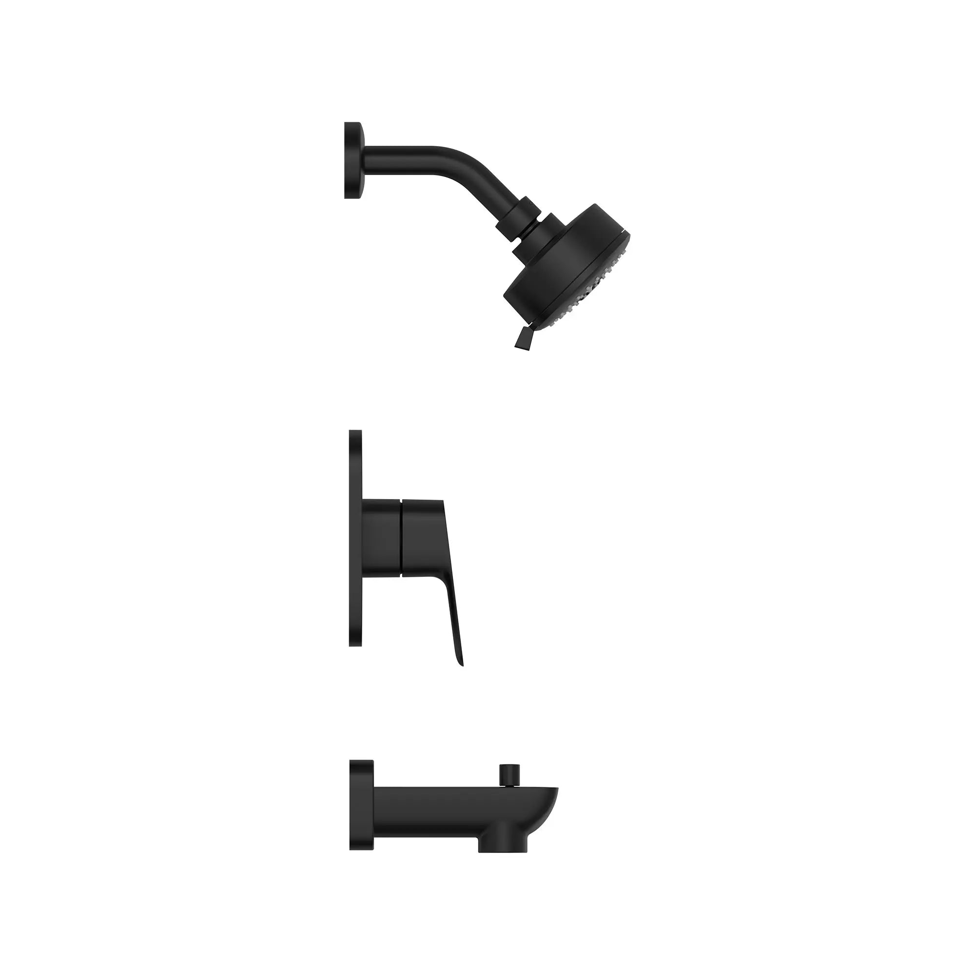 Ensemble de garniture de robinet à pression équilibrée pour baignoire/douche Cubeo // NOIR MAT // 252823_Cubeo_SiloSide_1053802430_0001_AUGUST2024_0_CDNwebp.webp