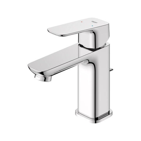 Robinet de salle de bain Cubeo à orifice et manette uniques, démarrage à froid, taille P, 4,5 L/min (1,2 gal/min) - Chrome StarLight GROHE