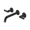 [1062162430] Listra Wall Mount Widespread Bathroom Faucet, 1.2gpm (4.5L/min) - Brushed Cool Sunrise
