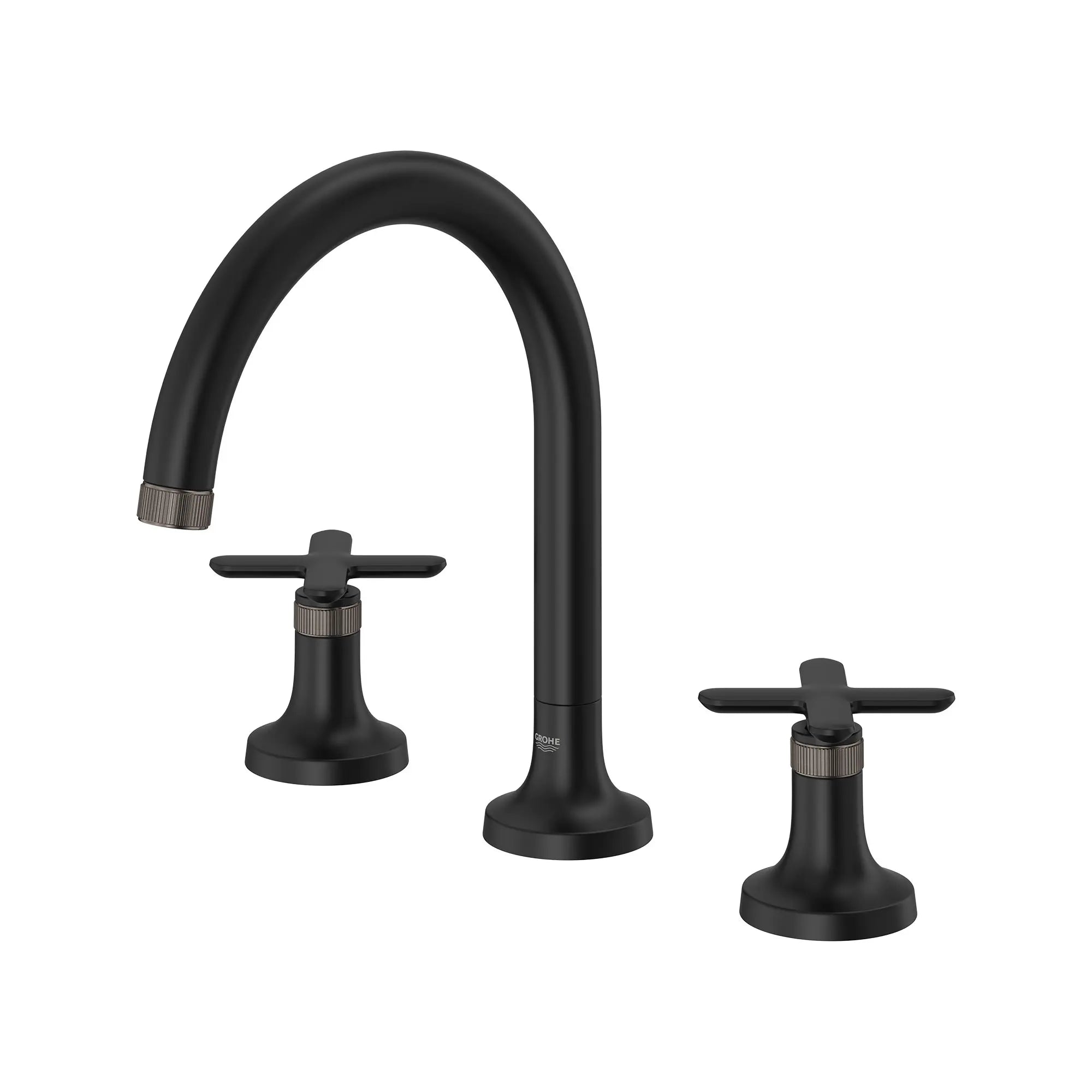 Robinet de remplissage de baignoire romaine Listra à 3 trous monté sur plan // NOIR MAT // 260885_Listra_SiloLeft_1062542430_1062612430_0001_SEPTEMBER2024_0_CDNwebp.webp