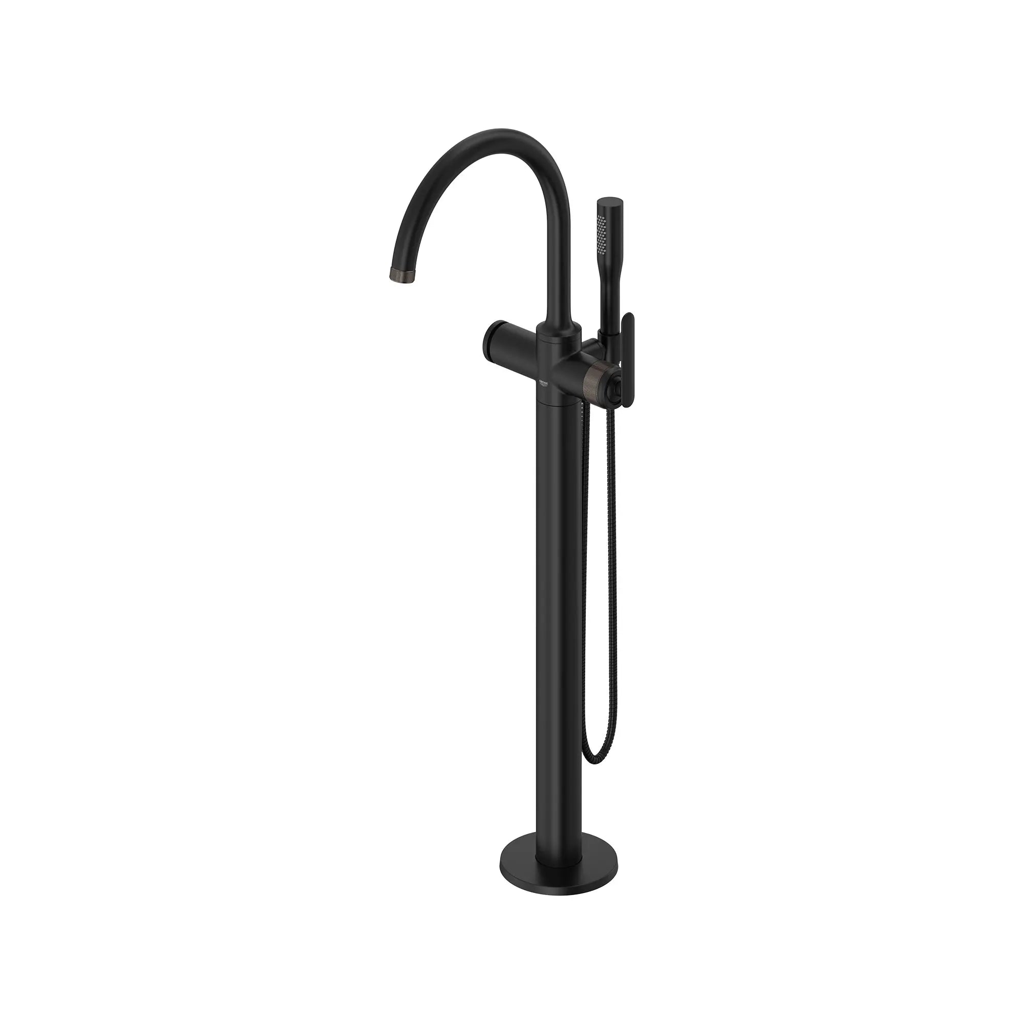 Robinet de baignoire autoportant Listra à une seule manette avec douche à main de 6,6 l/min (1,75 gal/min) // NOIR MAT // 260888_Listra_SiloLeft_1062562430_0001_SEPTEMBER2024_0_CDNwebp.webp