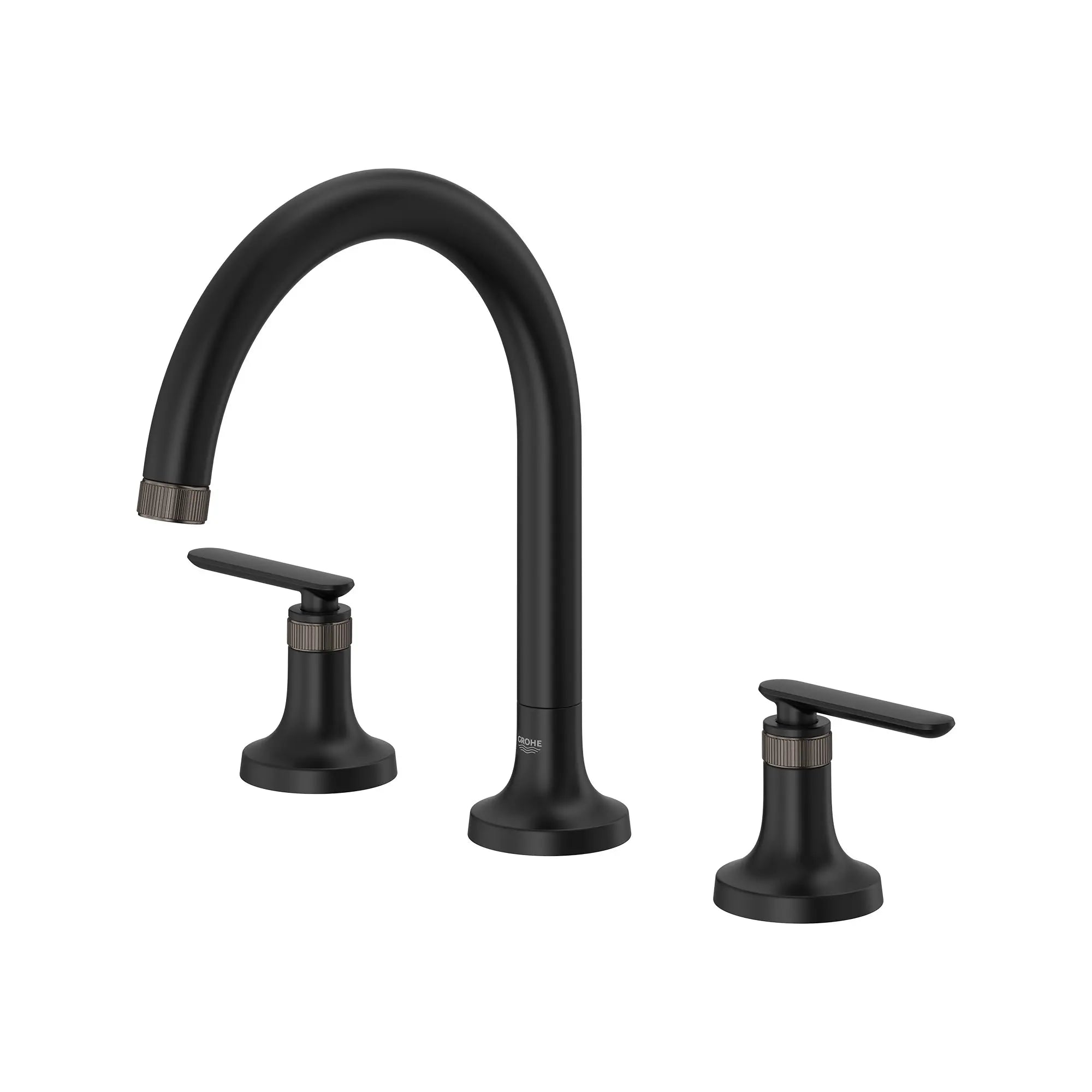 Robinet de remplissage de baignoire romaine Listra à 3 trous monté sur plan // NOIR MAT // 260890_Listra_SiloLeft_1062612430_1062702430_0001_SEPTEMBER2024_0_CDNwebp.webp