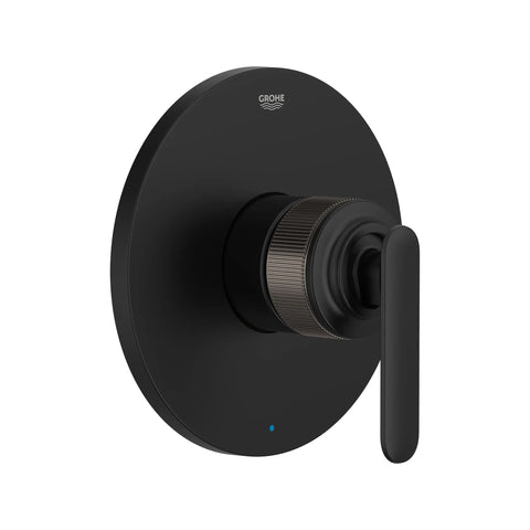 Garniture de robinet à pression équilibrée Listra avec cartouche - Noir mat
