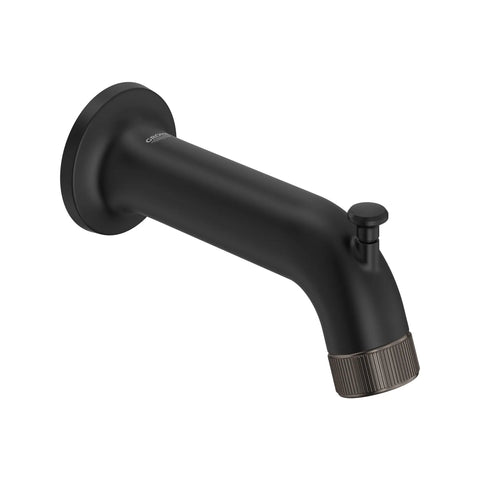 Bec de baignoire Listra avec inverseur - Noir Mat