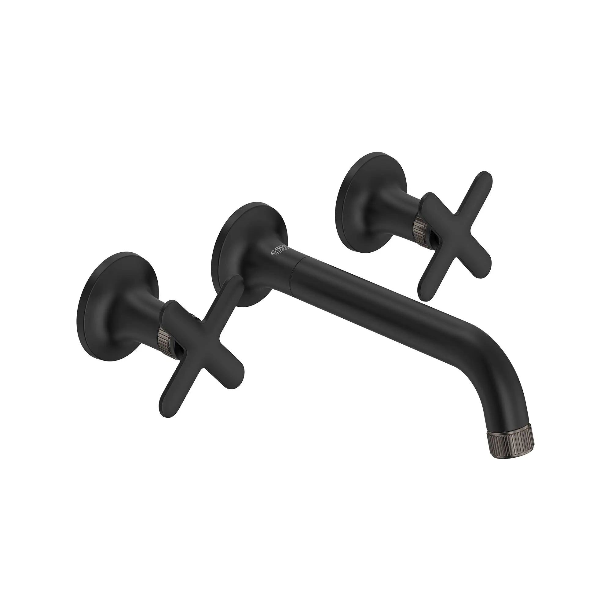 Robinet de salle de bains à large entraxe Listra monté au mur, 4,5 l/min (1,2 gal/min) // MATTE BLACK // 260897_Listra_SiloRight_1062162430_1062382430_0001_SEPTEMBER2024_0_CDNwebp.webp