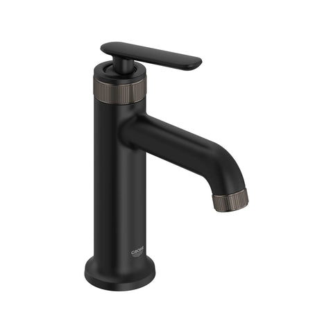 Robinet de salle de bain Listra à orifice et manette uniques, taille M, 4,5 l/min (1,2 gal/min) - Noir mat