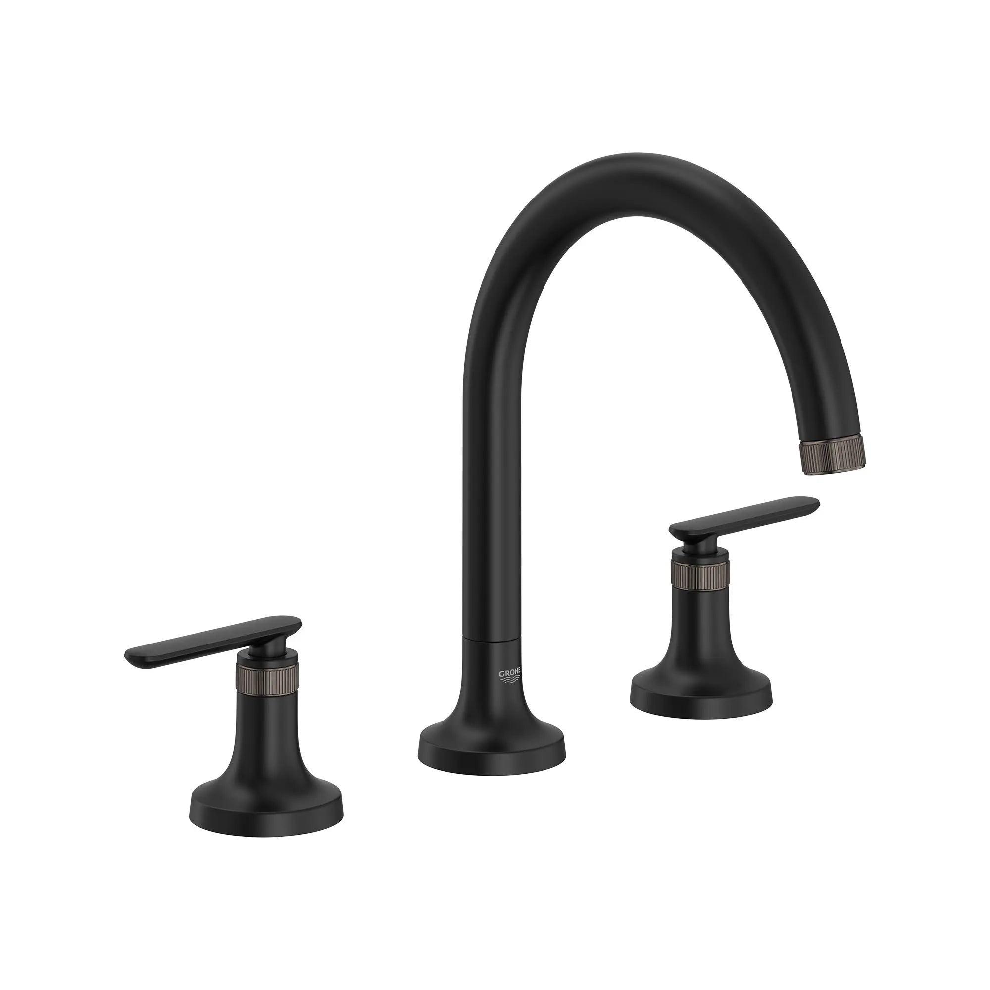 Robinet de remplissage de baignoire romaine Listra à 3 trous monté sur plan // NOIR MAT // 260915_Listra_SiloRight_1062612430_1062702430_0001_SEPTEMBER2024_0_CDNwebp.webp