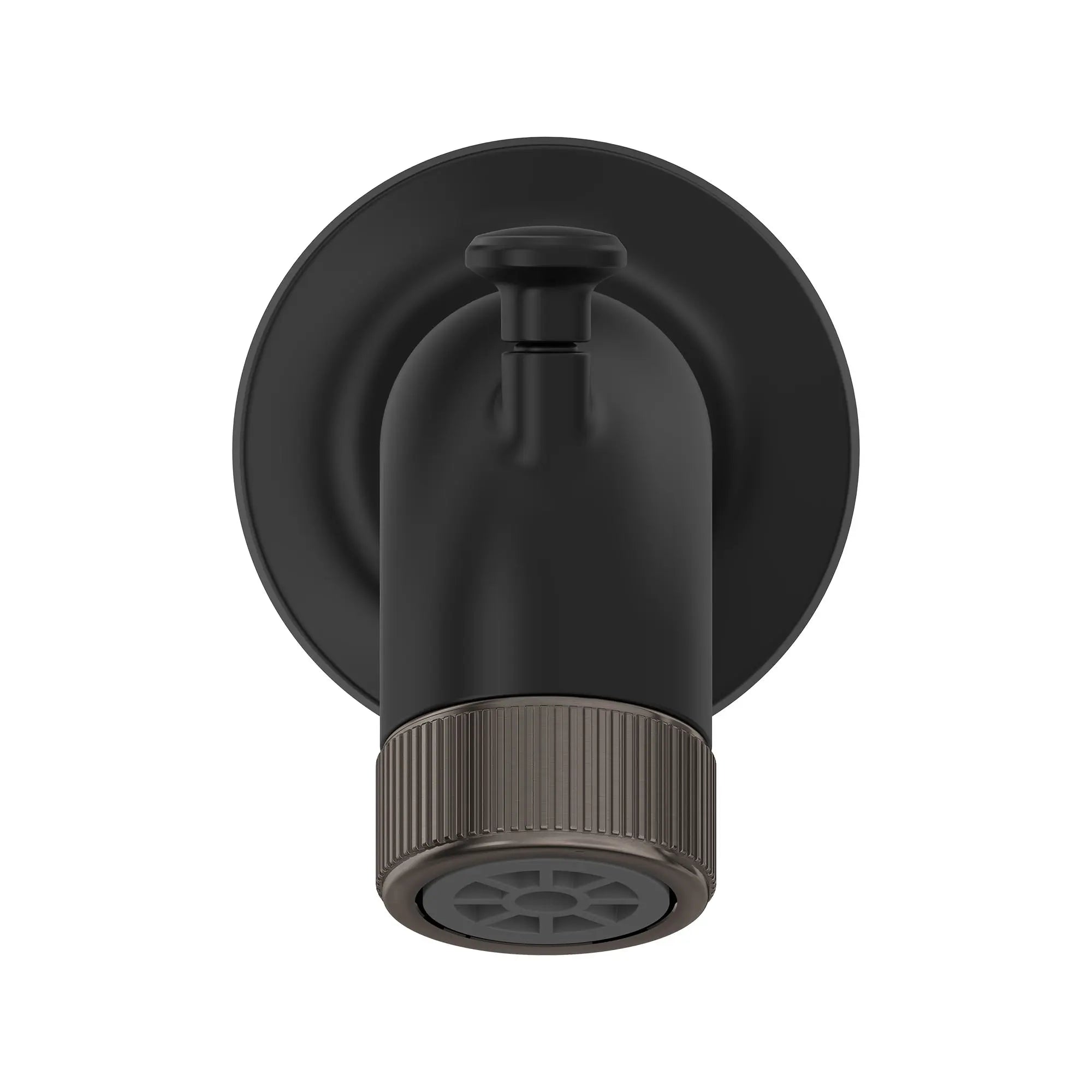 Bec de baignoire Listra avec inverseur // NOIR MAT // 260943_Listra_SiloStraight_1062062430_0001_SEPTEMBER2024_0_CDNwebp.webp