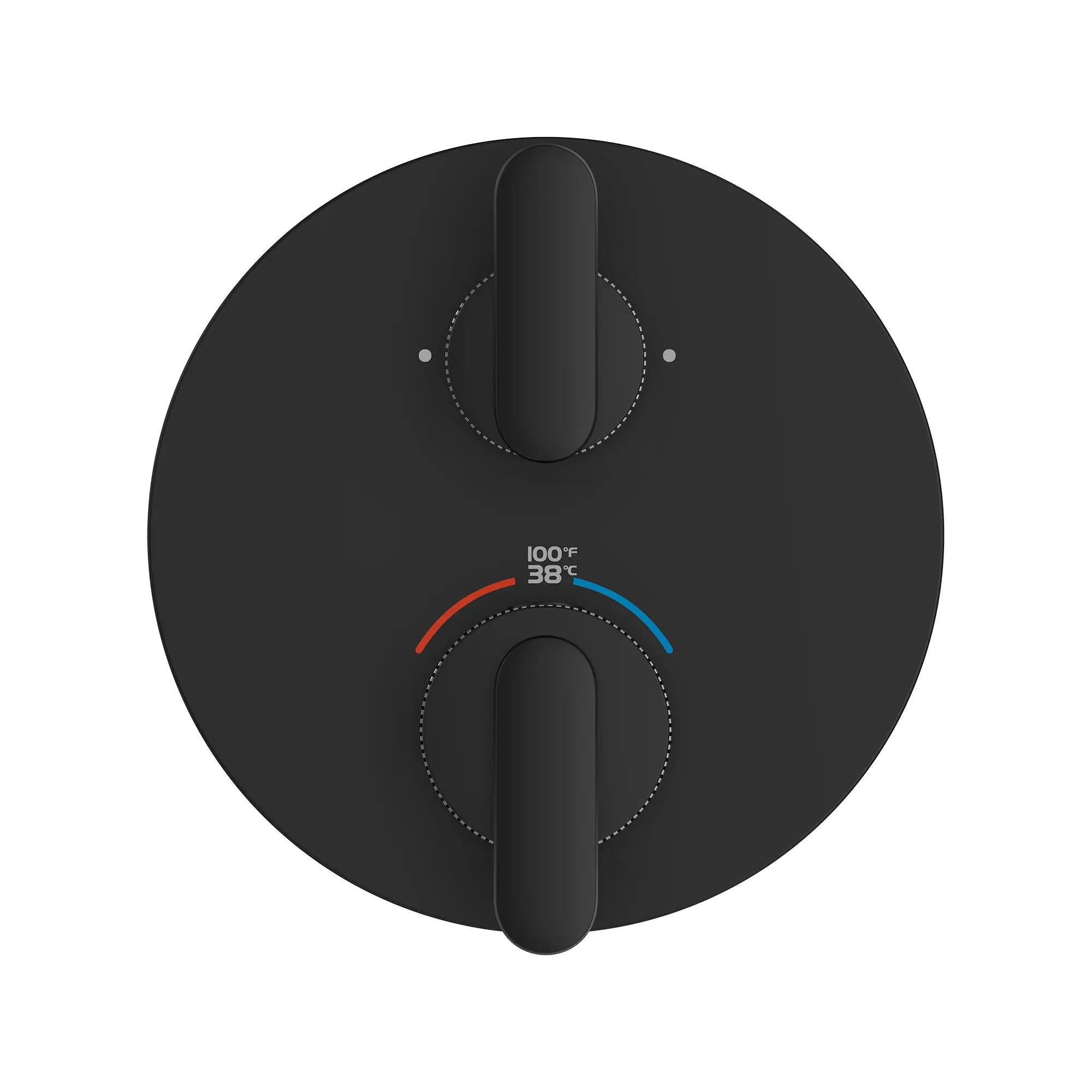 Garniture de robinet thermostatique à double fonction et 2 manettes Listra // NOIR MAT // 260955_Listra_SiloStraight_1062442430_0001_SEPTEMBER2024_0_CDNwebp.webp