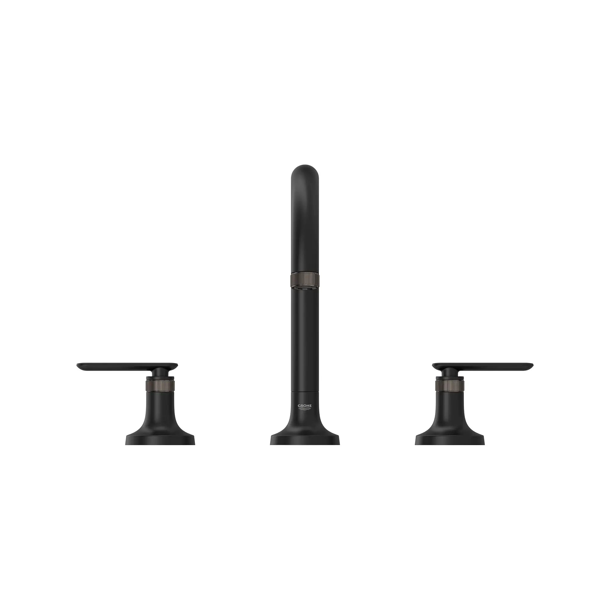 Robinet de remplissage de baignoire romaine Listra à 3 trous monté sur plan // NOIR MAT // 260962_Listra_SiloStraight_1062612430_1062702430_0001_SEPTEMBER2024_0_CDNwebp.webp