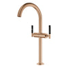[21161DL0] Atrio Single Hole Two-Handle Vessel Sink Faucet without Handles, 1.2 GPM (4.5 L/min) - Brushed Cool Sunrise
