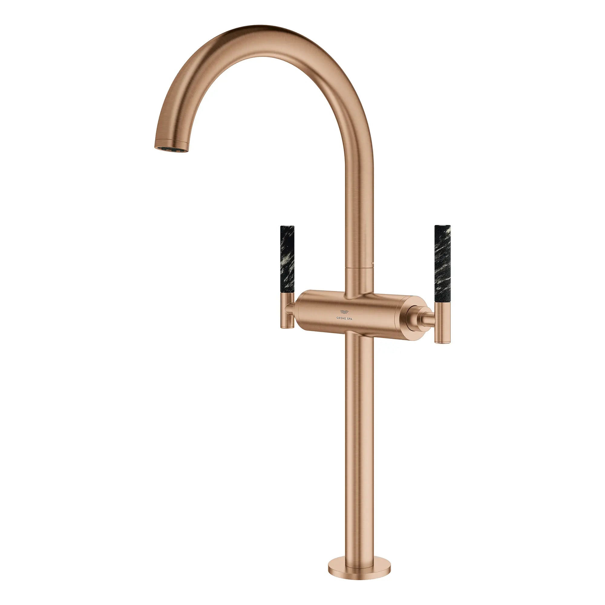 Robinet monotrou pour vasque, à deux poignée, à montage sur plan 4,5 L/min (1,2 gpm) // BRUSHED WARM SUNSET // 266569_Atrio_PC_SiloLeft_21161DL00_48459DL0_0001_July2025_0_CDNwebp.webp