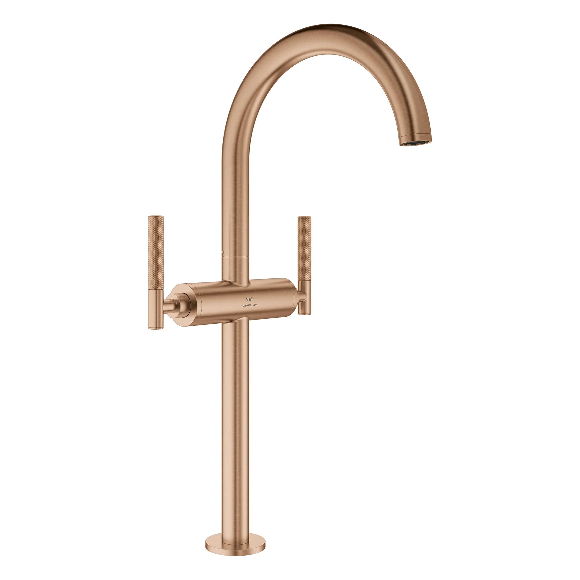 Robinet monotrou pour vasque, à deux poignée, à montage sur plan 4,5 L/min (1,2 gpm) // BRUSHED WARM SUNSET // 266570_Atrio_PC_SiloRight_21161DL00_48646DL0_0001_July2025_0_CDNwebp.webp