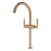 [21161DL0] Atrio Single Hole Two-Handle Vessel Sink Faucet without Handles, 1.2 GPM (4.5 L/min) - Brushed Cool Sunrise