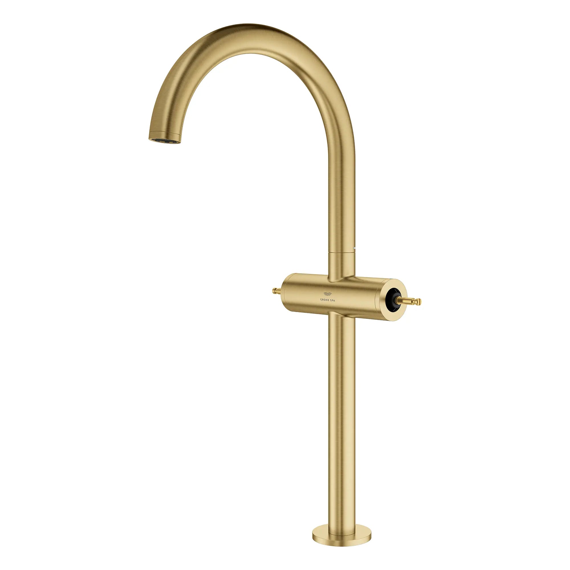 Robinet monotrou pour vasque, à deux poignée, à montage sur plan 4,5 L/min (1,2 gpm) // BRUSHED COOL SUNRISE // 266604_Atrio_PC_SiloLeft_21161GN00_0001_July2025_0_CDNwebp.webp