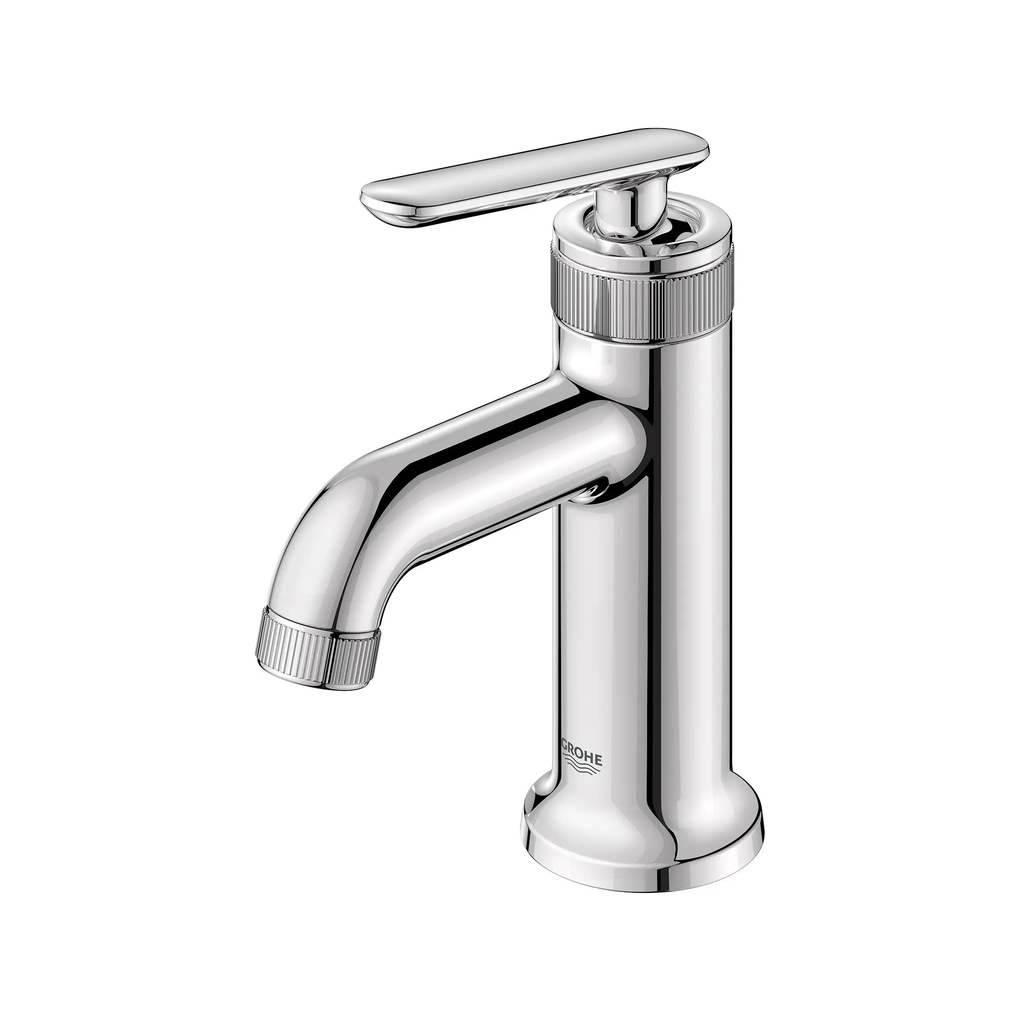 Robinet de salle de bain Listra à orifice et manette uniques, taille P, 4,5 l/min (1,2 gal/min) // CHROME STARLIGHT GROHE // 268308_Listra_SiloLeft_1062150000_0001_SEPTEMBER2024_0_CDNwebp.webp
