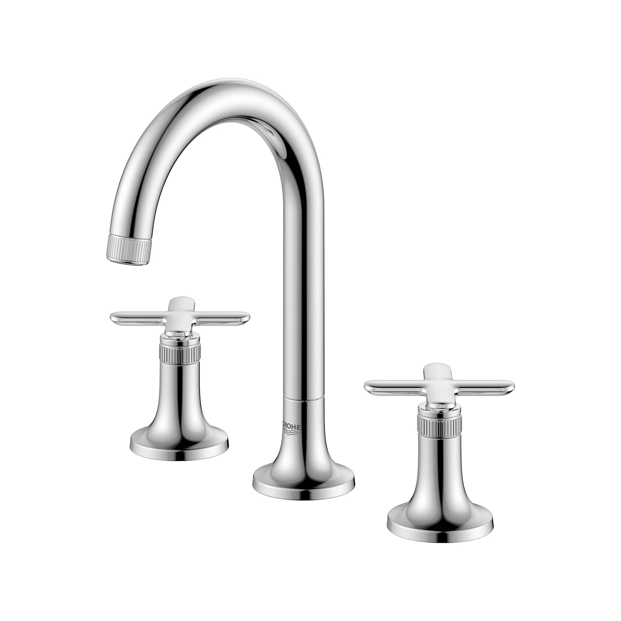 Robinet de salle de bains à large entraxe Listra monté sur plan, 4,5 l/min (1,2 gal/min) // CHROME STARLIGHT GROHE // 268314_Listra_SiloLeft_1062210000_1062380000_0001_SEPTEMBER2024_0_CDNwebp.webp