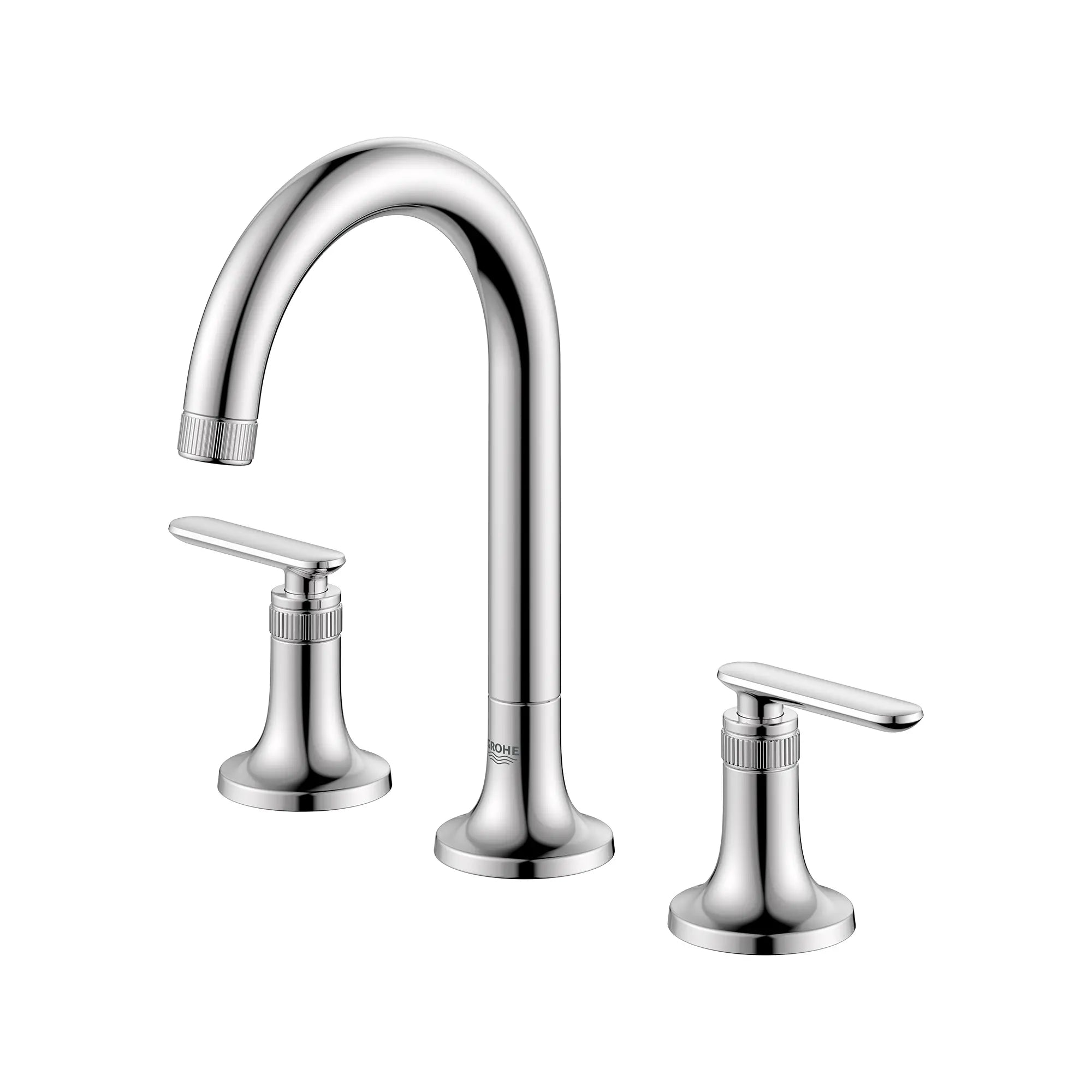 Robinet de salle de bains à large entraxe Listra monté sur plan, 4,5 l/min (1,2 gal/min) // CHROME STARLIGHT GROHE // 268315_Listra_SiloLeft_1062210000_1062570000_0001_SEPTEMBER2024_0_CDNwebp.webp