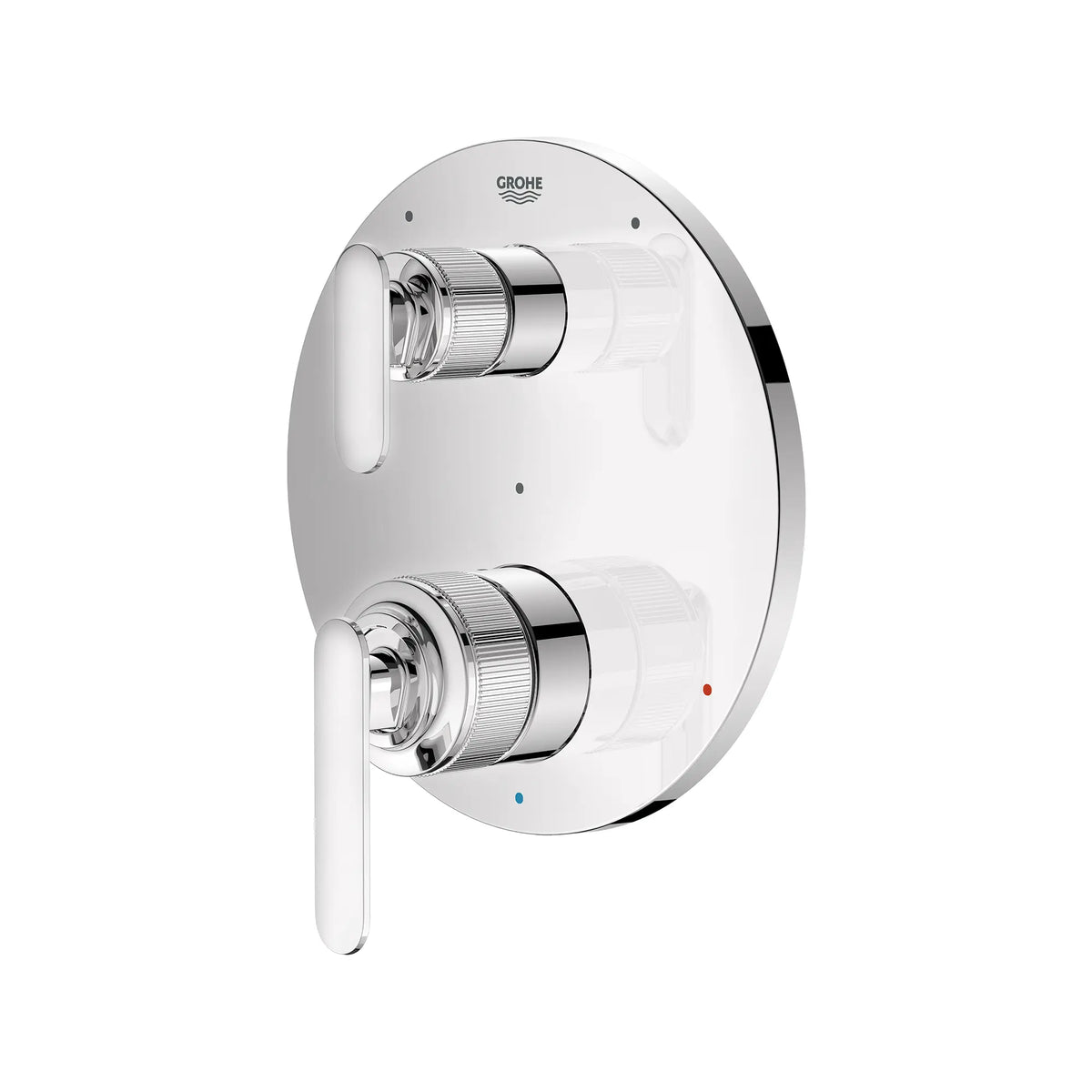 Garniture de robinet ? pression ?quilibr?e ? 2?manettes Listra avec inverseur ? 3?voies et cartouche // CHROME STARLIGHT GROHE // 268317_Listra_SiloLeft_1062350000_0001_SEPTEMBER2024_0_CDNwebp.webp