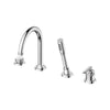 [1062370000] Listra 4-Hole Single-Handle Deck Mount Roman Tub Faucet with 1.75 gpm (6.6L/min) Hand Shower - Brushed Cool Sunrise