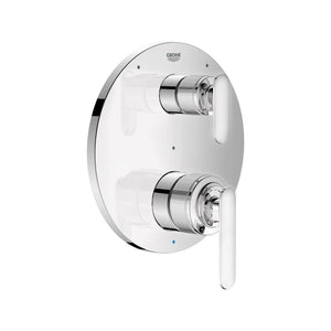 [1062350000] Listra 2-Handle Pressure Balance Valve Trim with 3-Way Diverter with Cartridge - GROHE StarLight Chrome