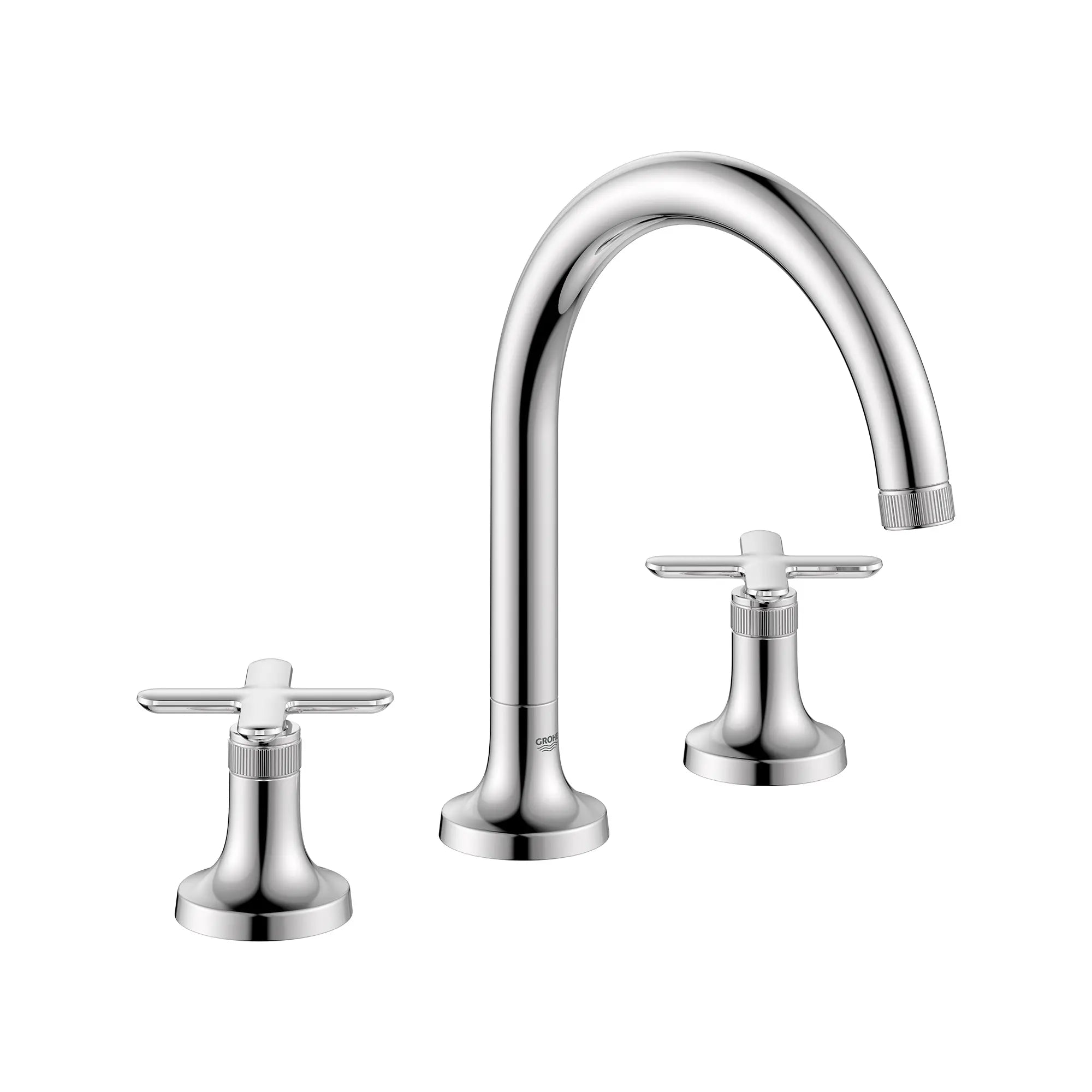 Robinet de remplissage de baignoire romaine Listra à 3 trous monté sur plan // CHROME STARLIGHT GROHE // 268349_Listra_SiloRight_1062540000_1062610000_0001_SEPTEMBER2024_0_CDNwebp.webp