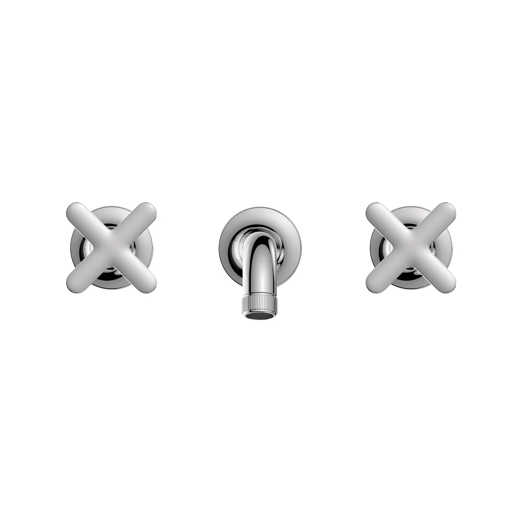 Robinet de salle de bains à large entraxe Listra monté au mur, 4,5 l/min (1,2 gal/min) // CHROME STARLIGHT GROHE // 268383_Listra_SiloStraight_1062160000_1062380000_0001_SEPTEMBER2024_0_CDNwebp.webp