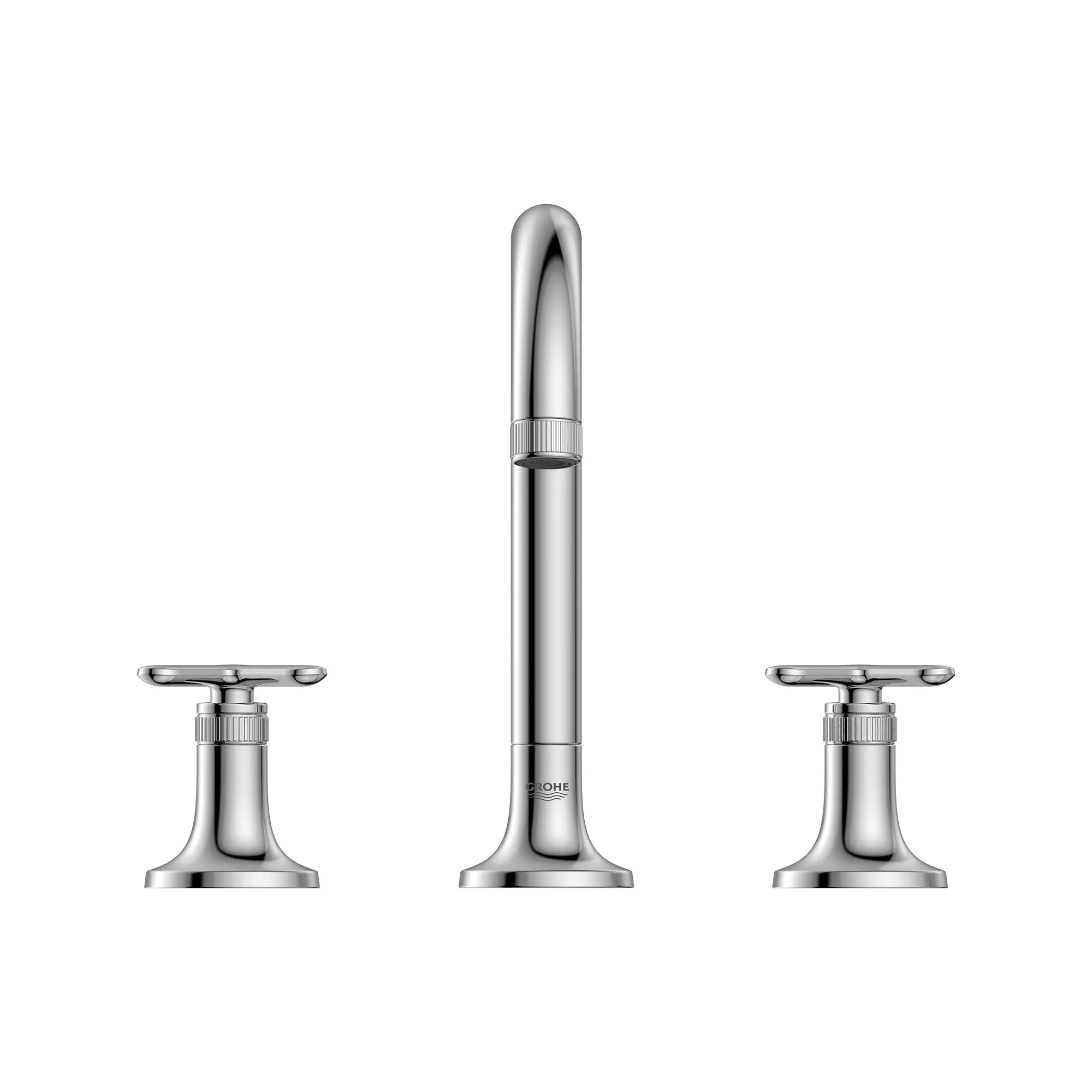 Robinet de salle de bains à large entraxe Listra monté sur plan, 4,5 l/min (1,2 gal/min) // CHROME STARLIGHT GROHE // 268386_Listra_SiloStraight_1062210000_1062380000_0001_SEPTEMBER2024_0_CDNwebp.webp
