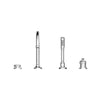 [1062370000] Listra 4-Hole Single-Handle Deck Mount Roman Tub Faucet with 1.75 gpm (6.6L/min) Hand Shower - Brushed Cool Sunrise