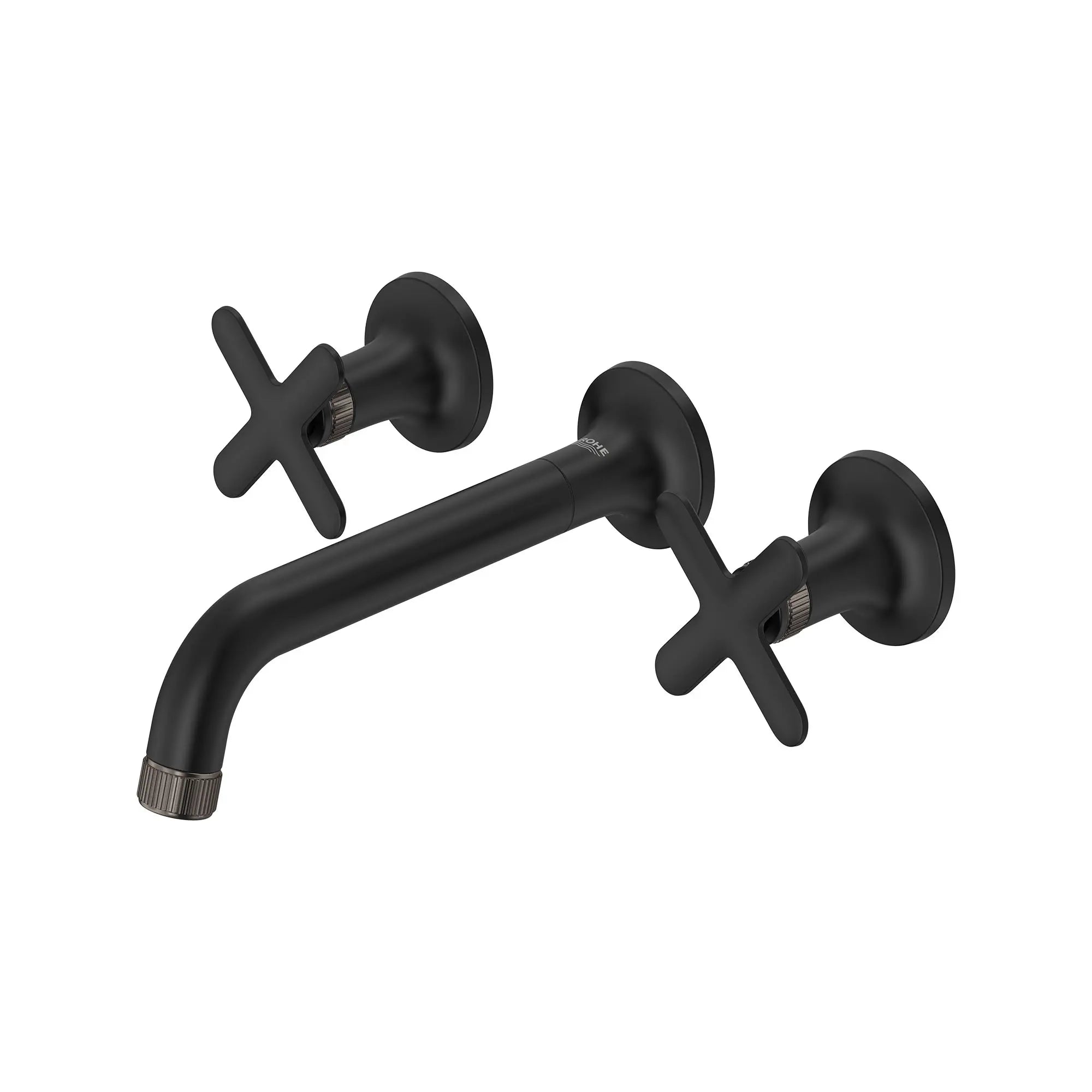 Robinet de salle de bains à large entraxe Listra monté au mur, 4,5 l/min (1,2 gal/min) // MATTE BLACK // 268409_Listra_SiloLeft_1062162430_1062382430_0001_SEPTEMBER2024_0_CDNwebp.webp
