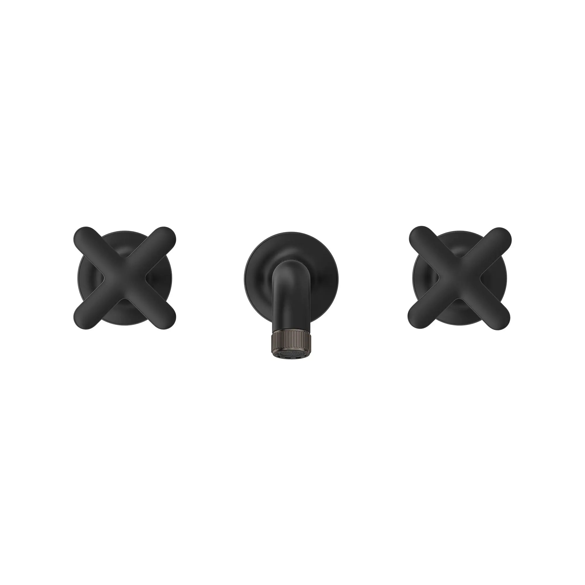 Robinet de salle de bains à large entraxe Listra monté au mur, 4,5 l/min (1,2 gal/min) // MATTE BLACK // 268480_Listra_SiloStraight_1062162430_1062382430_0001_SEPTEMBER2024_0_CDNwebp.webp