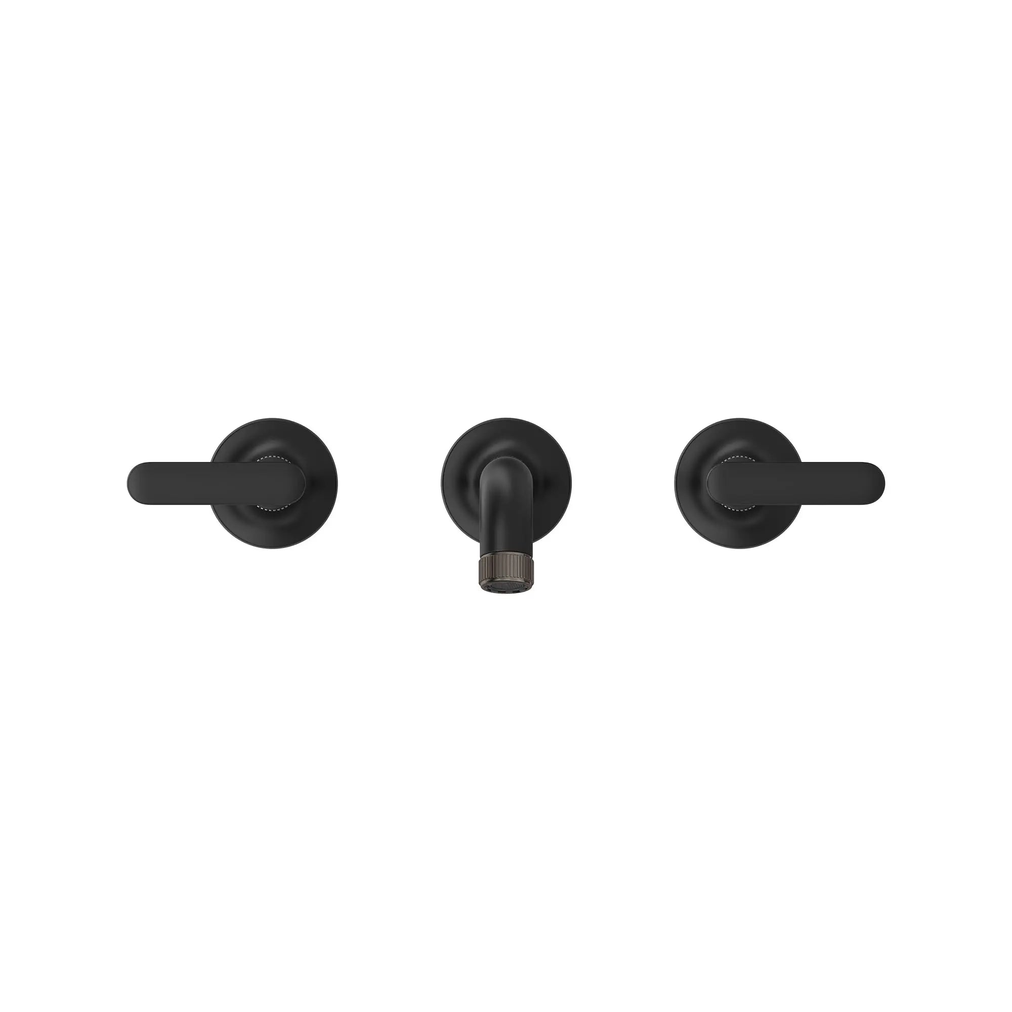 Robinet de salle de bains à large entraxe Listra monté au mur, 4,5 l/min (1,2 gal/min) // MATTE BLACK // 268482_Listra_SiloStraight_1062162430_1062572430_0001_SEPTEMBER2024_0_CDNwebp.webp