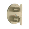[106244EN00] Listra Dual Function 2-Handle Thermostatic Valve Trim - Brushed Cool Sunrise