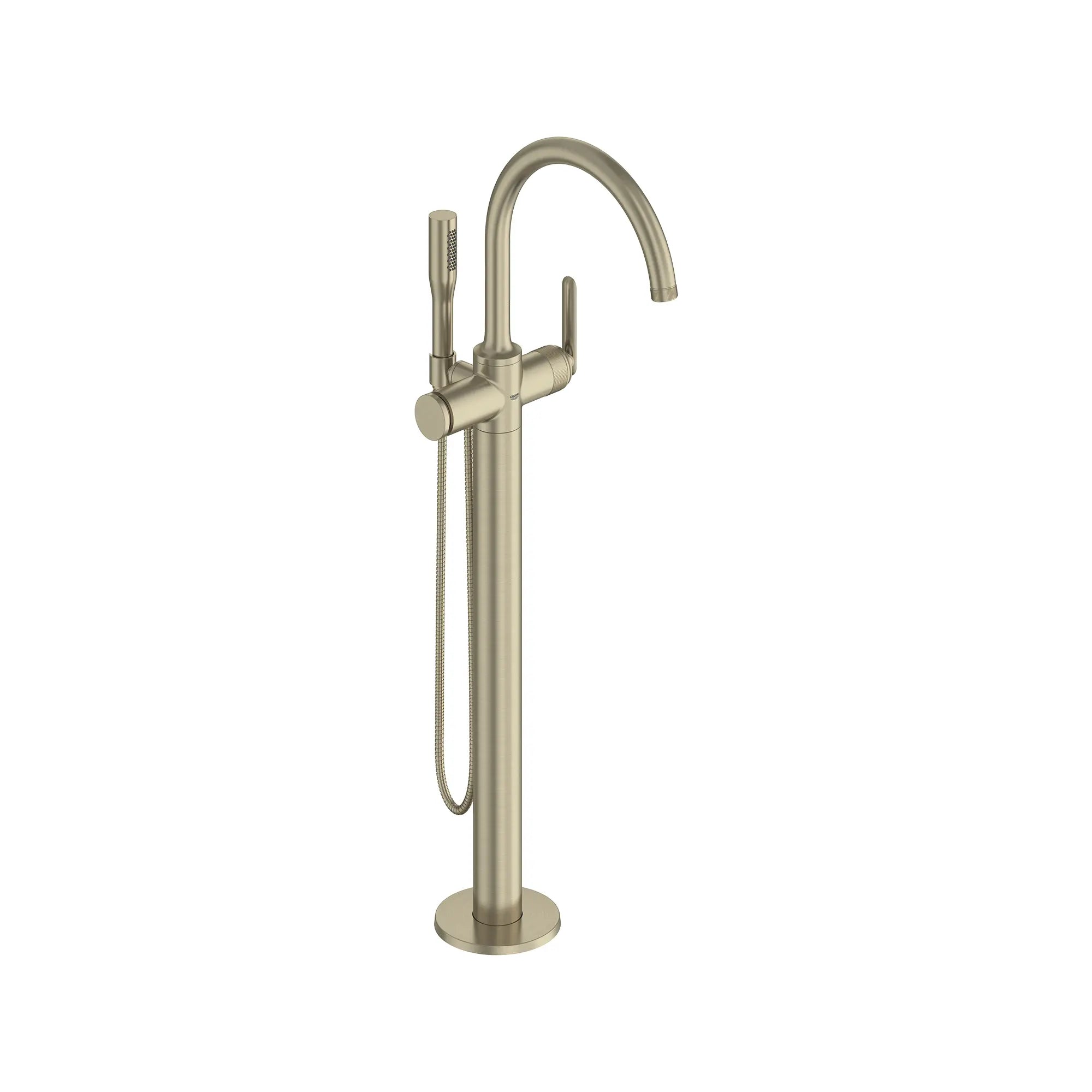 Robinet de baignoire autoportant Listra à une seule manette avec douche à main de 6,6 l/min (1,75 gal/min) // NICKEL BROSSÉ INFINITYFINISH // 268542_Listra_SiloRight_106256EN00_0001_SEPTEMBER2024_0_CDNwebp.webp