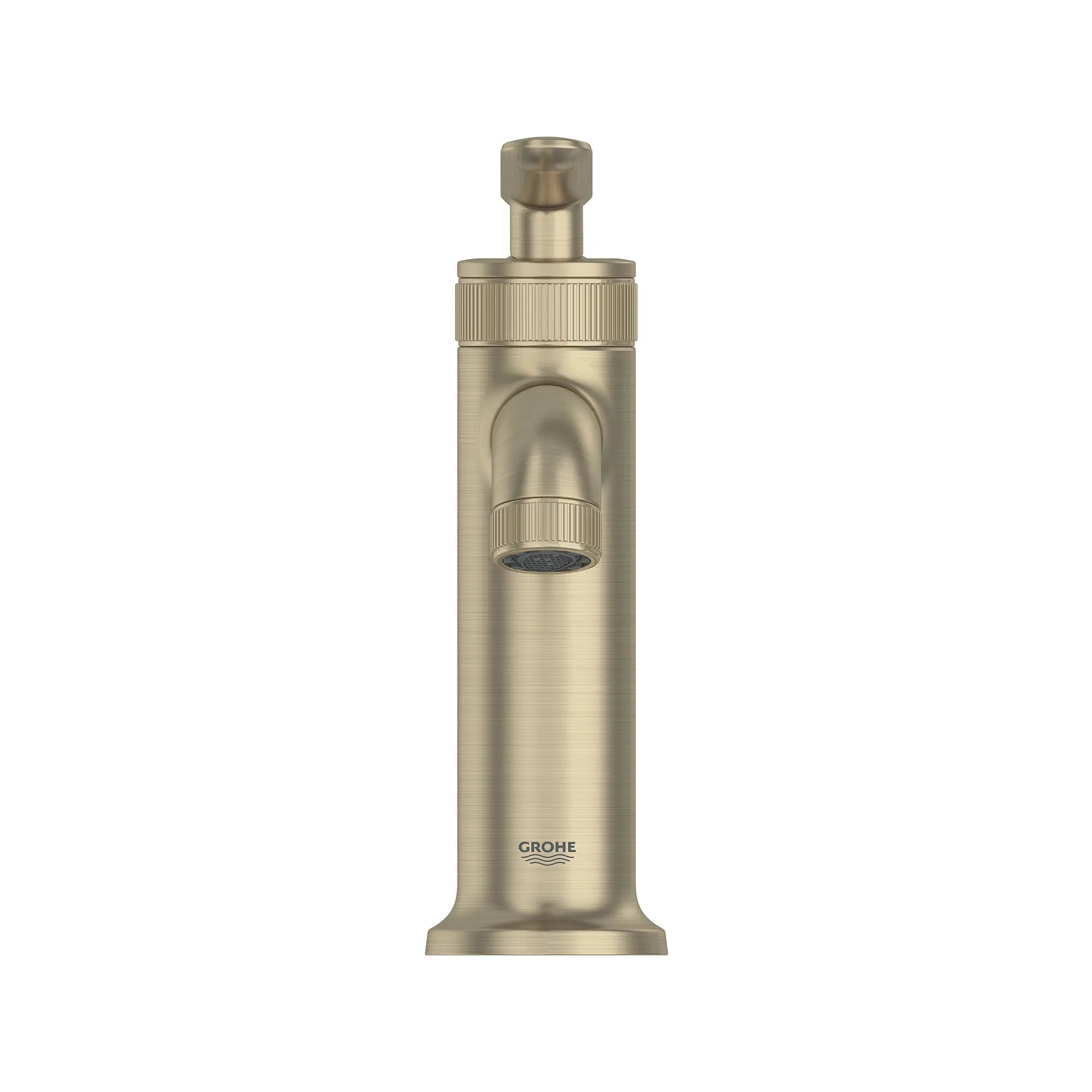 Robinet de salle de bain Listra à orifice et manette uniques, taille M, 4,5 l/min (1,2 gal/min) // NICKEL BROSSÉ INFINITYFINISH // 268581_Listra_SiloStraight_106222EN00_0001_SEPTEMBER2024_0_CDNwebp.webp