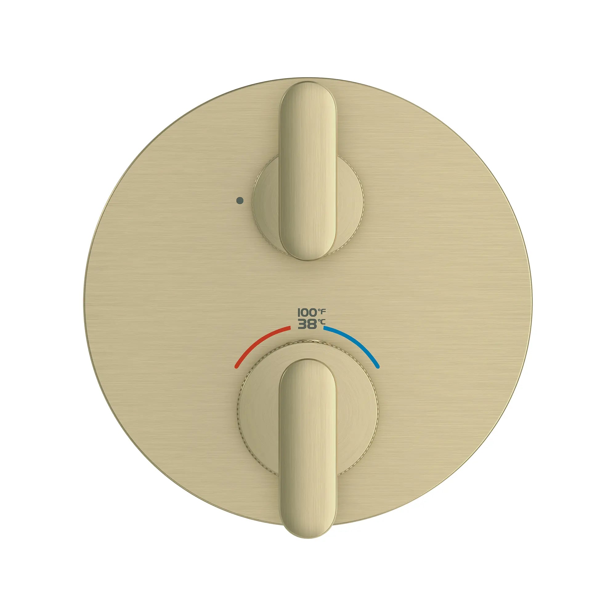 Garniture de robinet thermostatique à fonction unique et 2 manettes Listra // NICKEL BROSSÉ INFINITYFINISH // 268583_Listra_SiloStraight_106236EN00_0001_SEPTEMBER2024_0_CDNwebp.webp