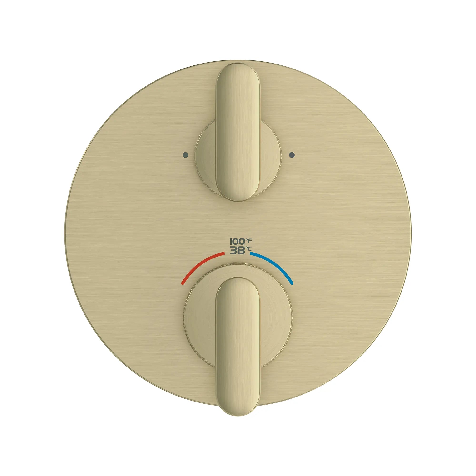 Garniture de robinet thermostatique à double fonction et 2 manettes Listra // BRUSHED NICKEL INFINITYFINISH // 268586_Listra_SiloStraight_106244EN00_0001_SEPTEMBER2024_0_CDNwebp.webp