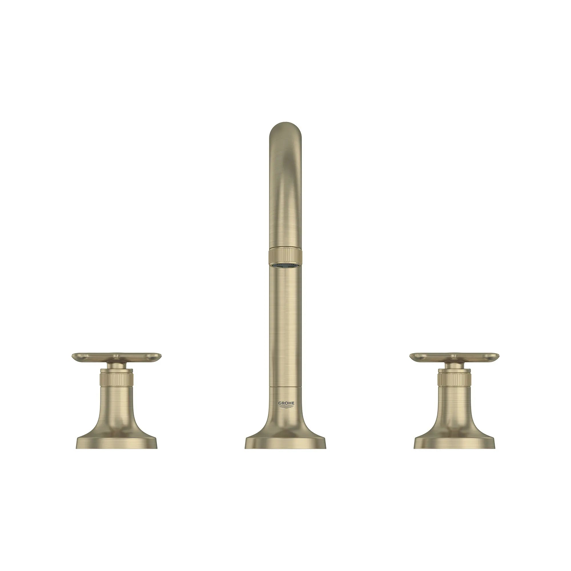 Robinet de remplissage de baignoire romaine Listra à 3 trous monté sur plan // NICKEL BROSSÉ INFINITYFINISH // 268589_Listra_SiloStraight_106254EN00_106261EN00_0001_SEPTEMBER2024_0_CDNwebp.webp