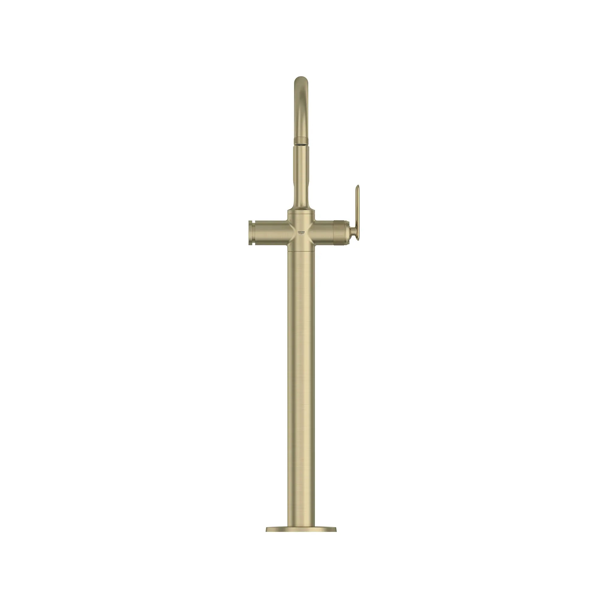 Robinet de baignoire autoportant Listra à une seule manette avec douche à main de 6,6 l/min (1,75 gal/min) // NICKEL BROSSÉ INFINITYFINISH // 268591_Listra_SiloStraight_106256EN00_0001_SEPTEMBER2024_0_CDNwebp.webp