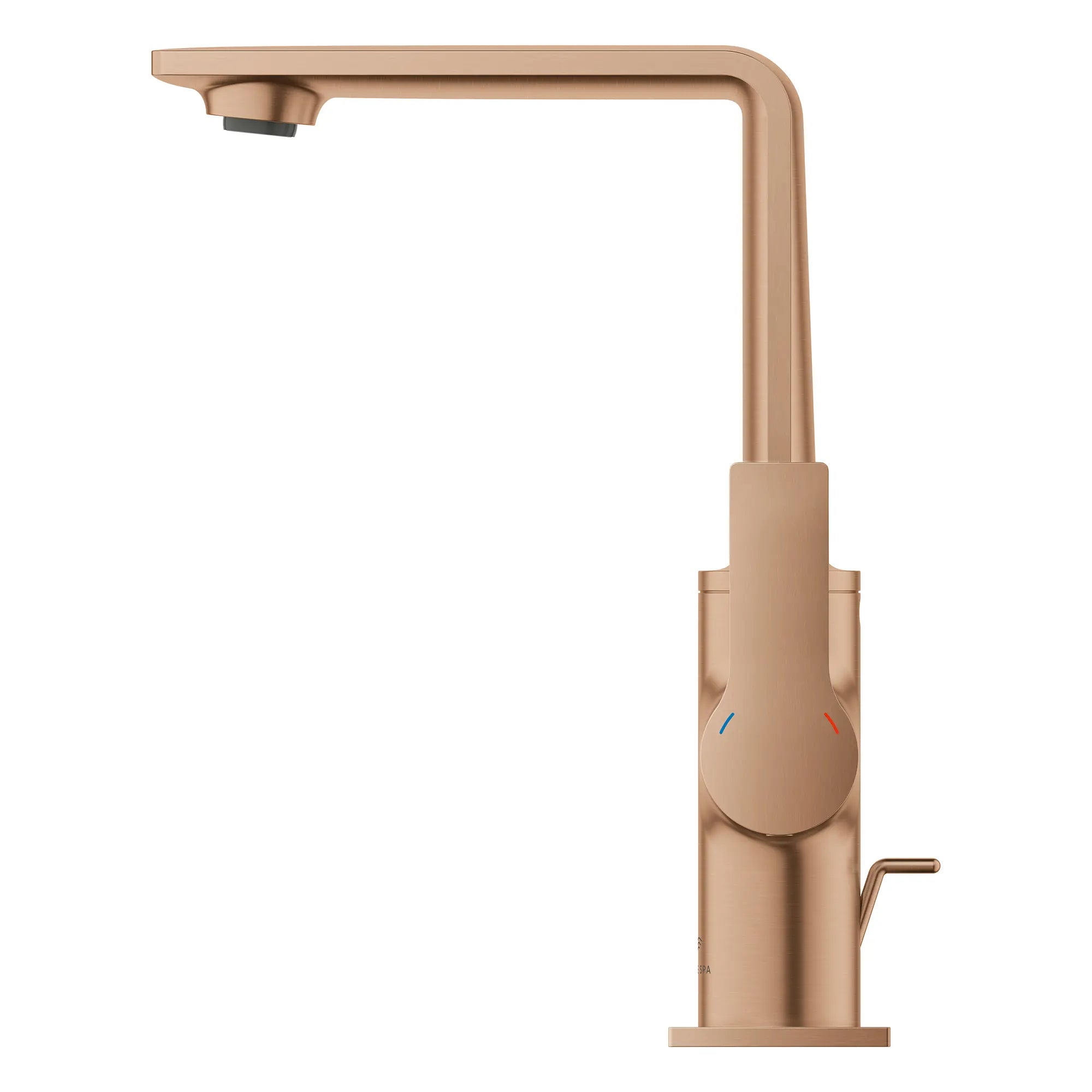 Grand robinet monotrou pour salle de bain, à poignée simple, 4,5 L/min (1,2 gpm) // BRUSHED WARM SUNSET // 269127_Allure_SiloRight_23858DL1_0002_August2025_0_CDNwebp.webp