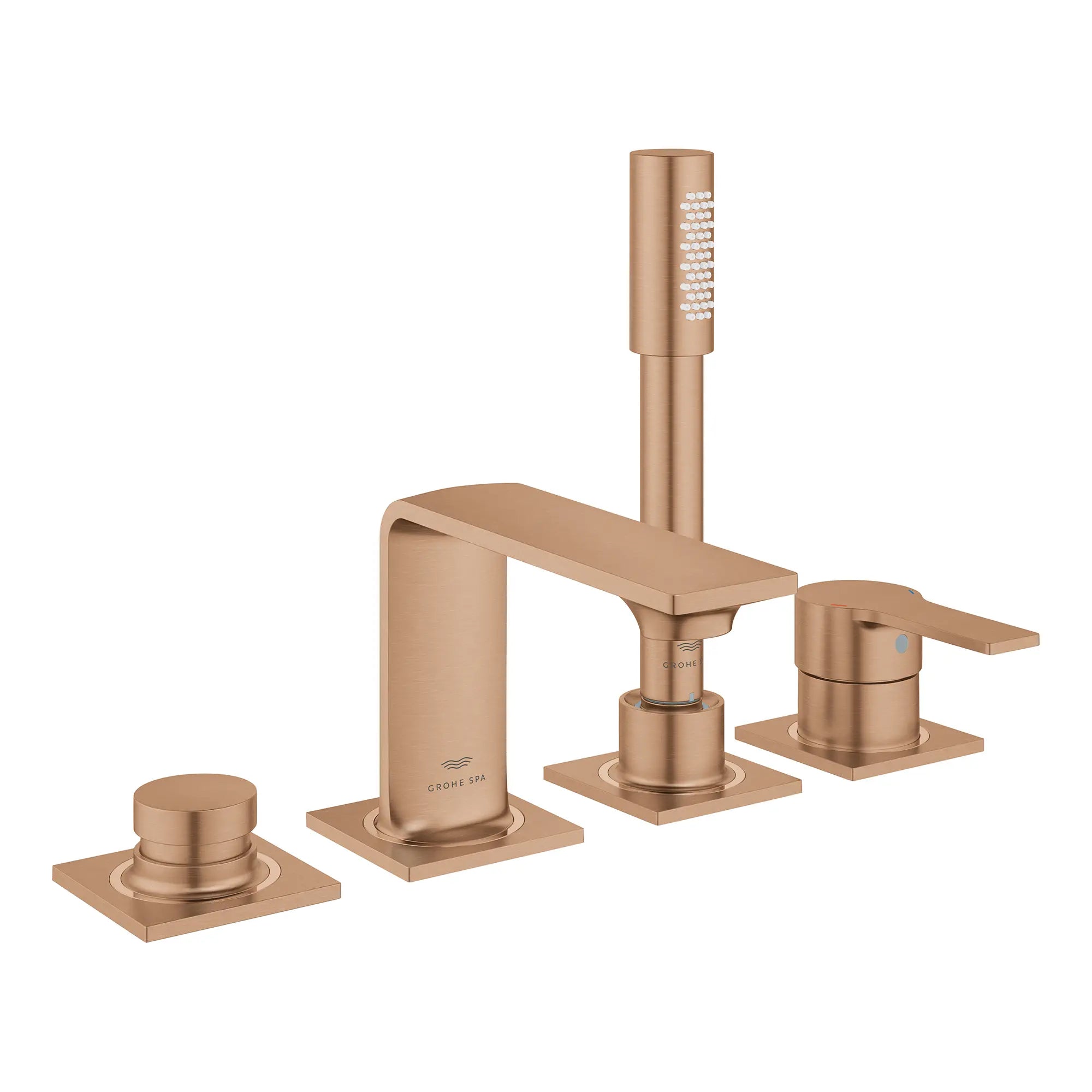 Robinet de baignoire romaine, 4 trous, à montage sur tablier avec douchette 6,6 L/min (1,75 gpm) // BRUSHED WARM SUNSET // 269141_Allure_SiloRight_19316DL1_0001_August2025_0_CDNwebp.webp